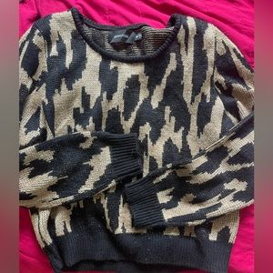 Minkpink leopard sparkle sweater